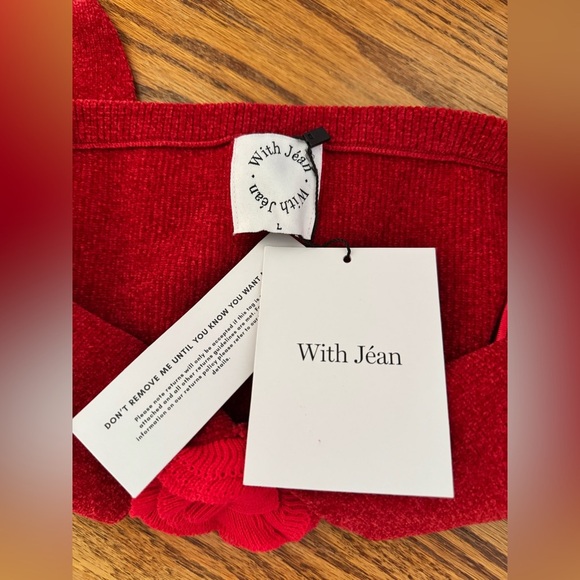 NEW | With Jean | Rose Halter Top in Red - Size L - Picture 7 of 11